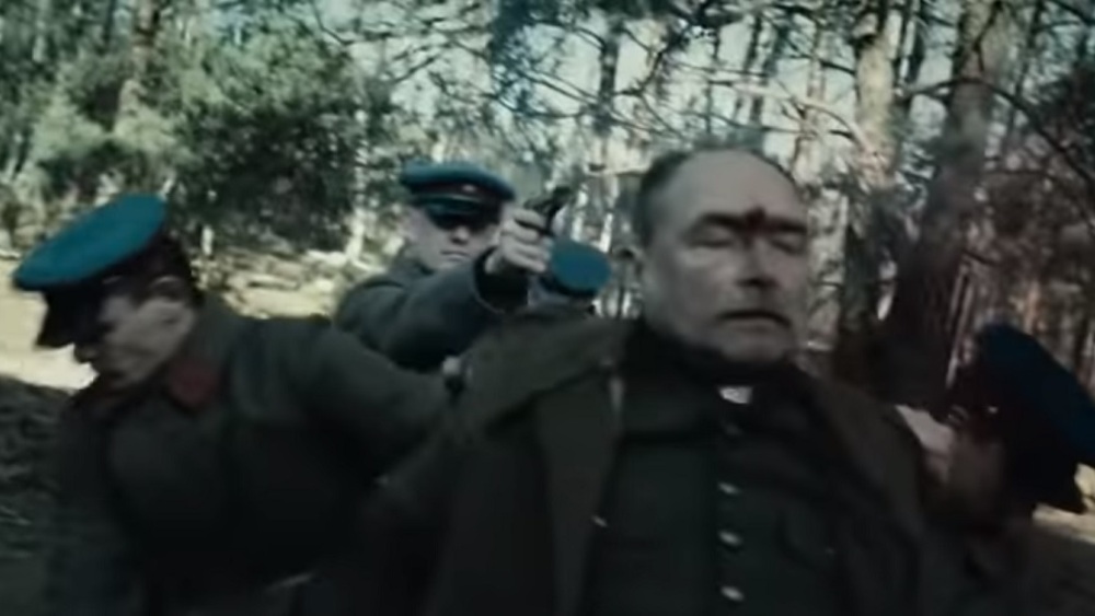 Katyń, scena z filmu