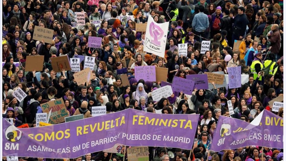 Manifestacja 8 marca w Hiszpanii