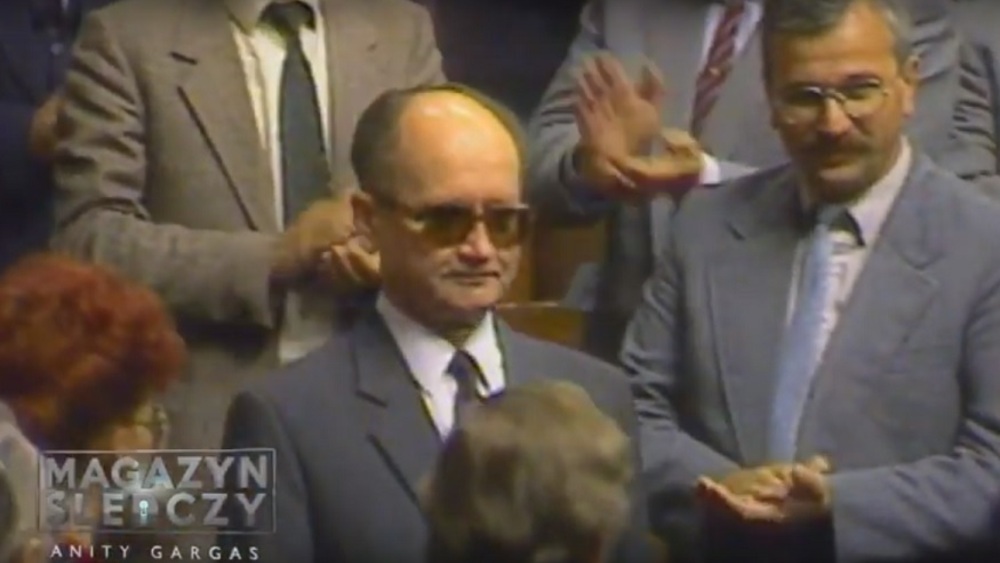 Wojeciech Jaruzelski tuż po wyborze na prezydenta, 4 czerwca 1989