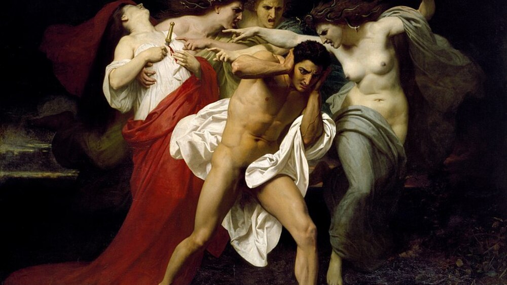 William-Adolphe Bouguereau – Skrucha Orestesa (1862)