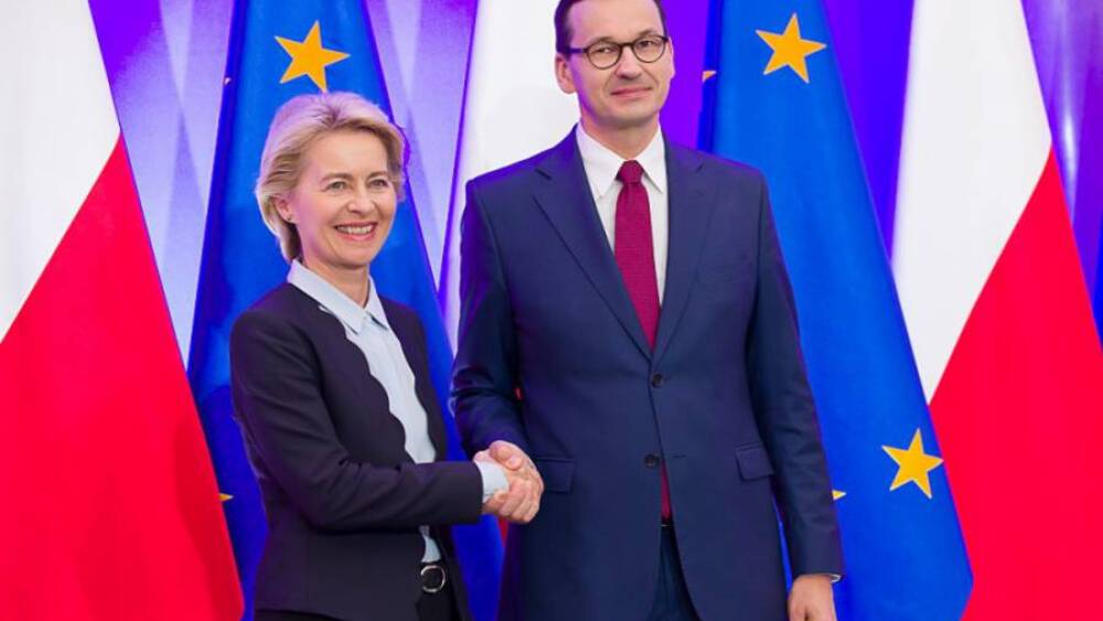 Szefowa KE Ursula von der Leyen spotkała się w czwartek w Warszawie z premierem RP Mateuszem Morawieckim