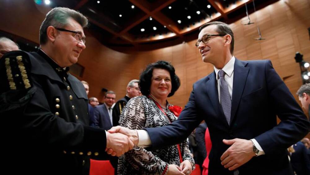Podczas uroczystości Mateusz Morawiecki odznaczył zasłużonych górników