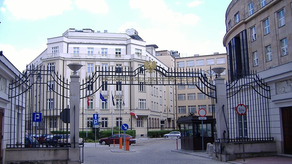 Kancelaria Prezydenta RP – brama wjazdowa przy ul. Wiejskiej 10