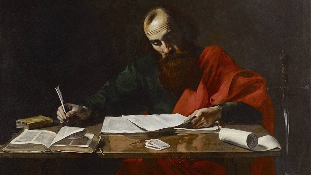 Św. Paweł piszący listy, Valentin de Boulogne, XVII w.