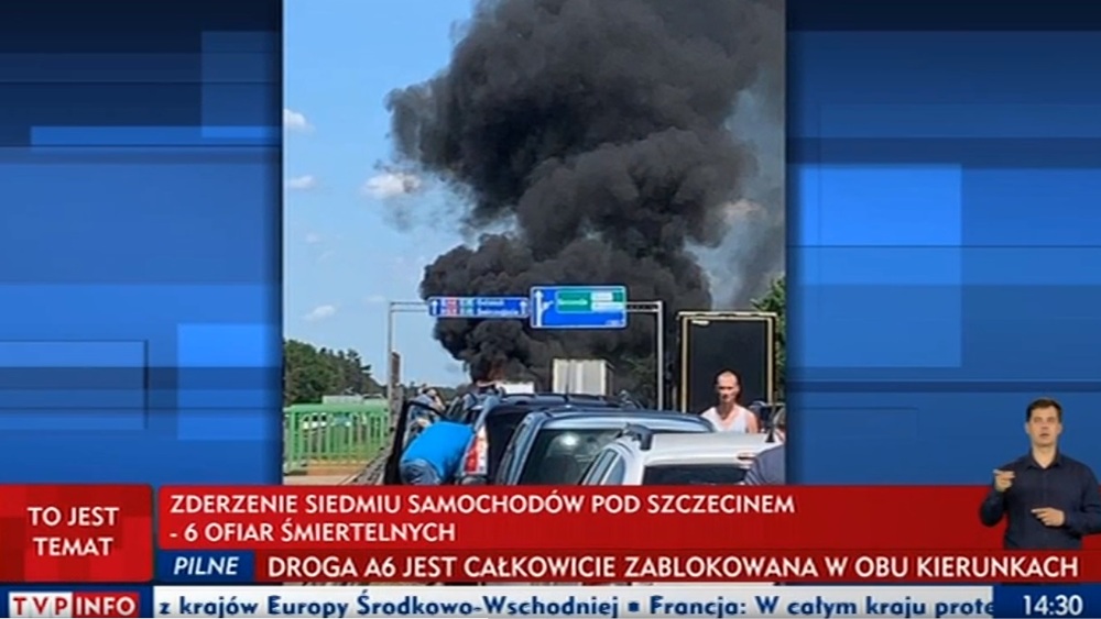 Tragiczny wypadek w okolicach Szczecina, trasa A6