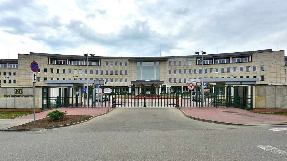 Centrala ZUS przy ul. Szamockiej 5 w Warszawie