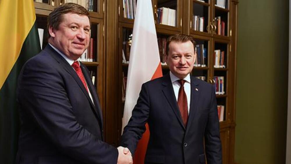 Ministrowie obrony Polski i Litwy