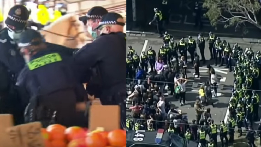 Australijska policja pacyfikuje protestujących przeciwko restrykcjom