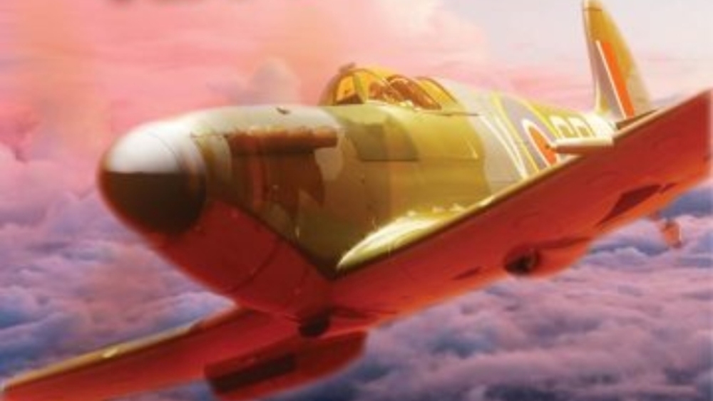 Fragment okładki książki "Spitfire stanął na ogonie"