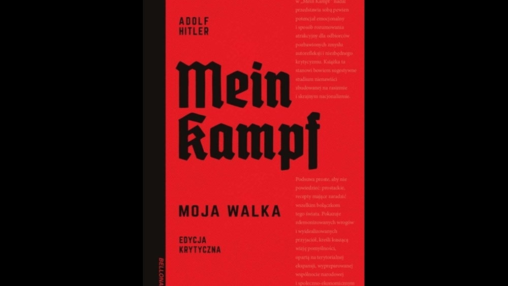 Współczesne, oficjalne i legalne wydanie książki "Mein Kampf" w języku polskim