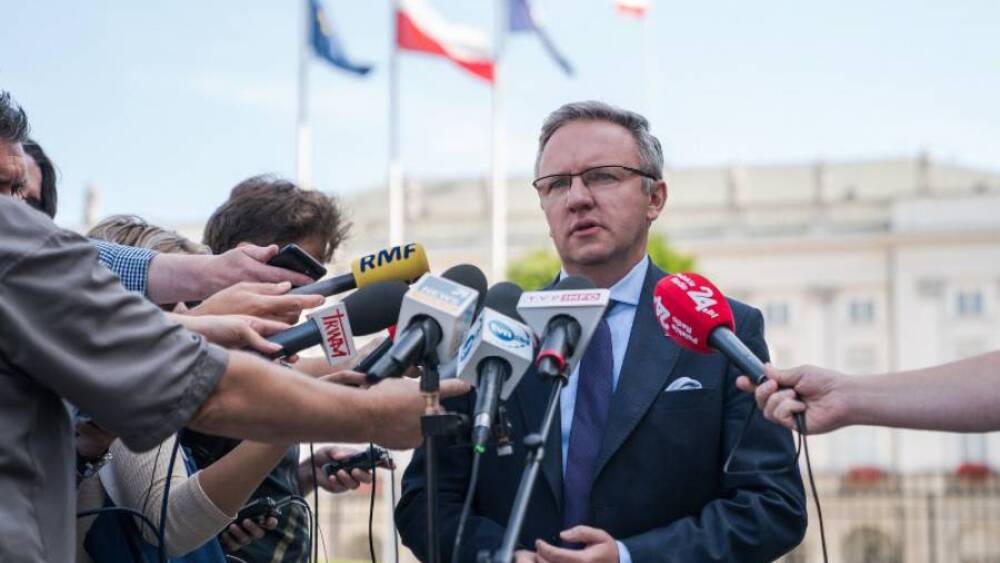 Briefing prasowy Szefa Gabinetu Prezydenta RP Krzysztofa Szczerskiego