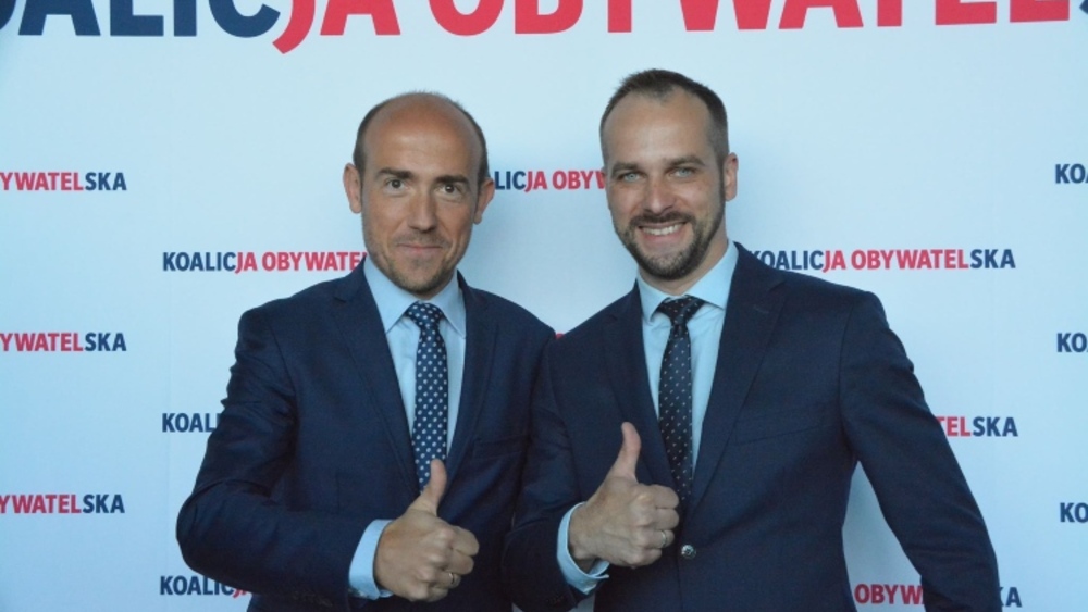 Borys Budka z Hubertem Maślanką/
