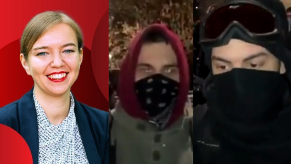 Agnieszka Jarczyk i agresywni uczestnicy tzw. strajku kobiet