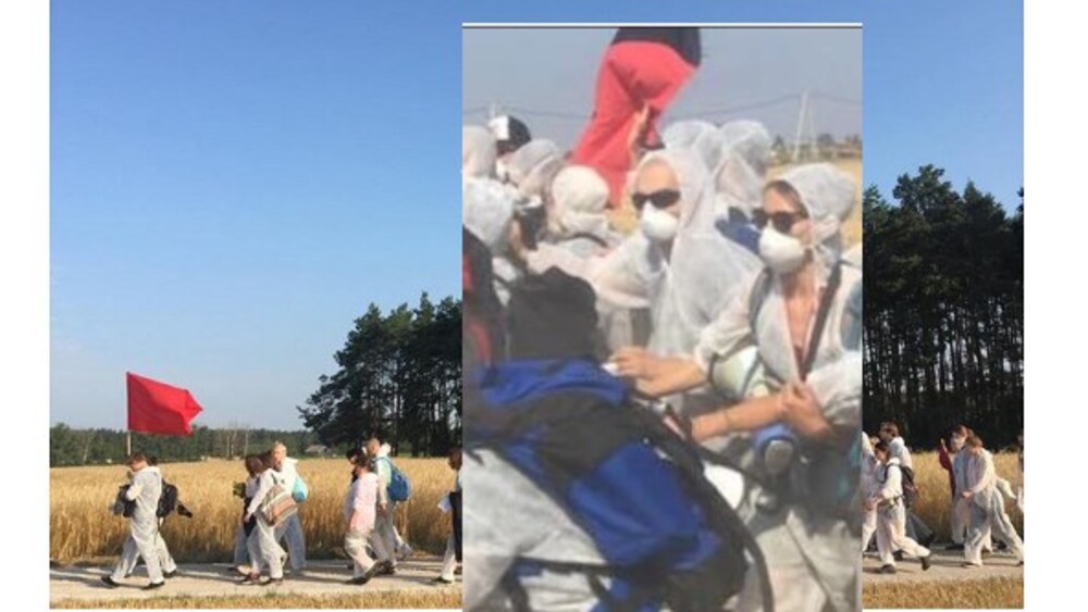 ''Ekolodzy'' pod komunistycznymi i trockistowskimi flagami starli się z policja