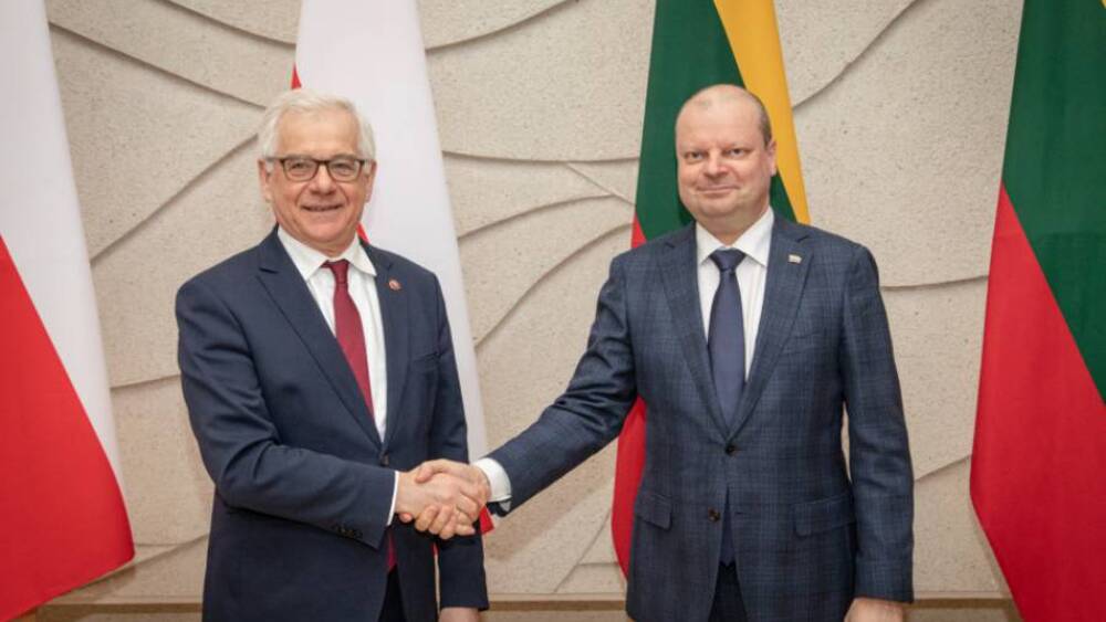 Minister MSZ RP Jacek Czaputowicz i premier RL Saulius Skvernelis