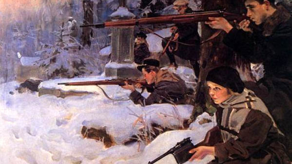 Orlęta – obrona cmentarza, Wojciech Kossak 1926