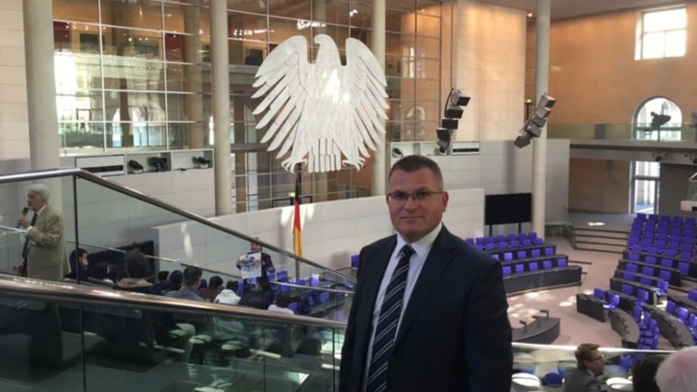 Lider ZChR dr Bogusław Rogalski w Bundestagu