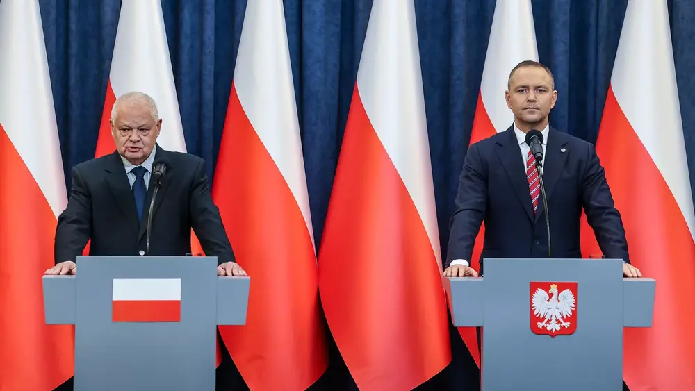 Prezydent RP dr Karol Nawrocki i prezes NBP prof. Adam Glapiński