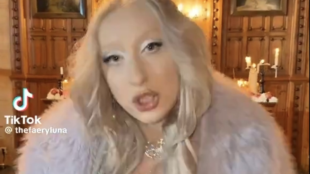 Luna Wielgomas, kadr z portalu tik-tok