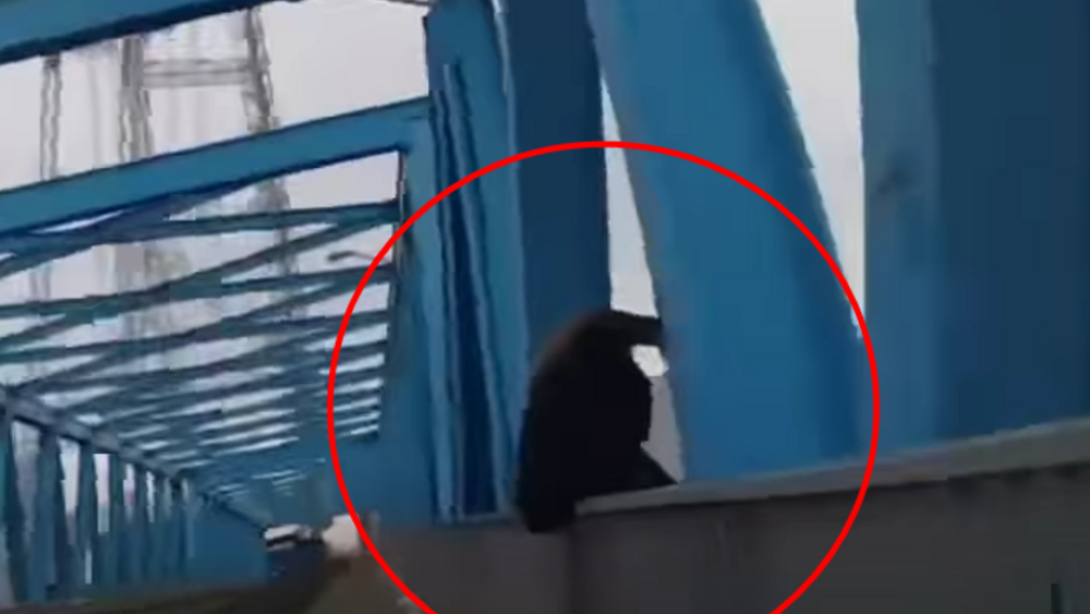 samobójczyni na moście w Szczecinie