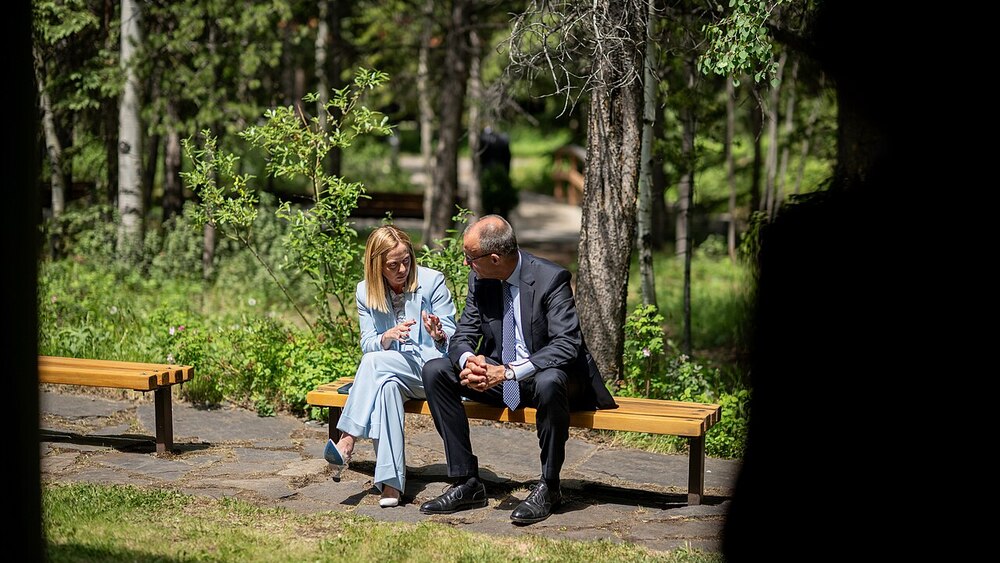Giorgia Meloni i Friedrich Merz