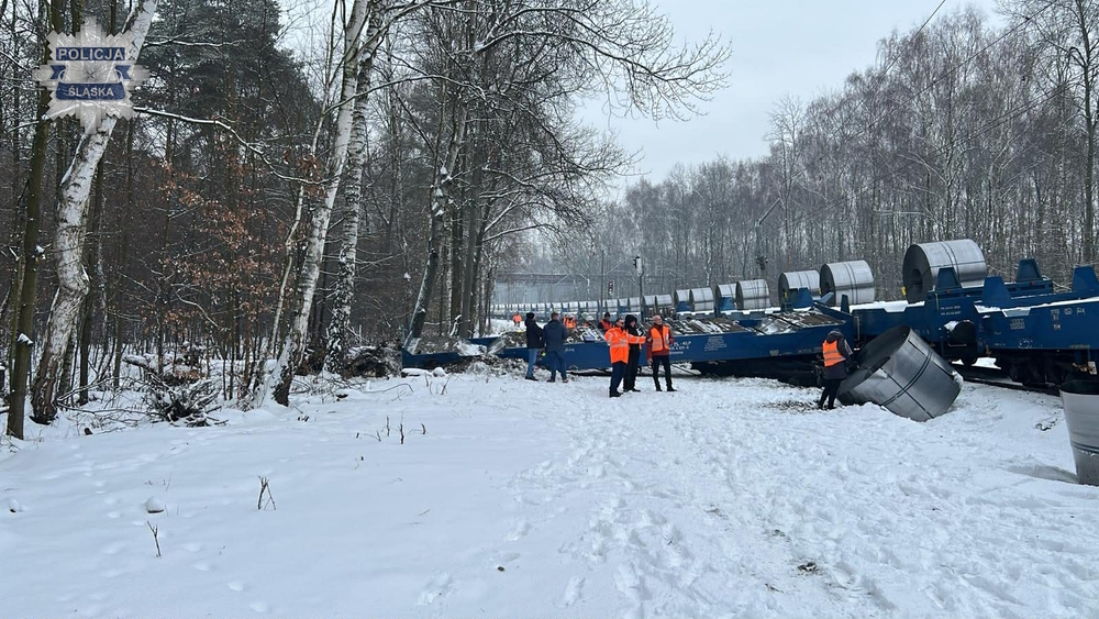 wykolejenie pociągu w Katowicach