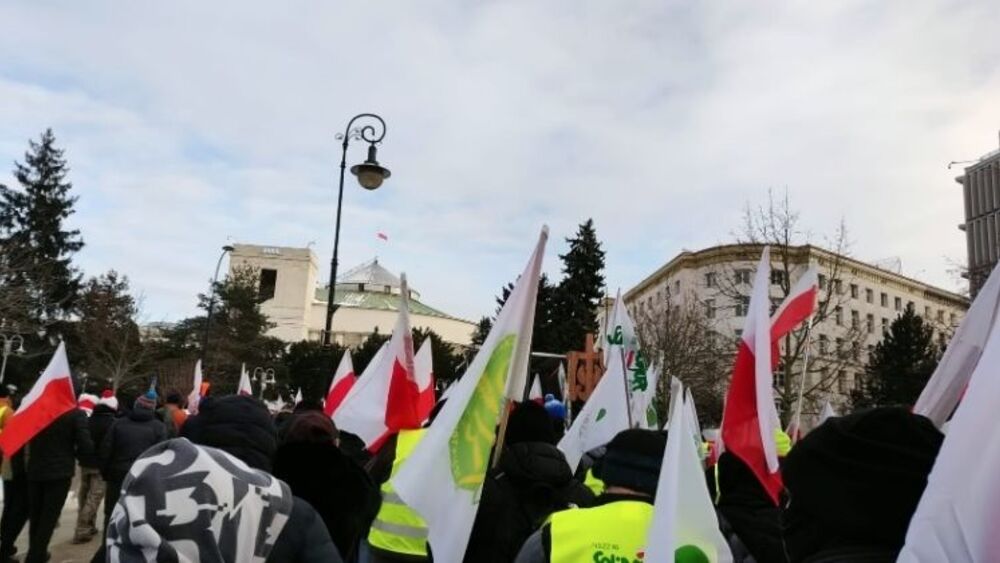Protest rolników w Warszawie