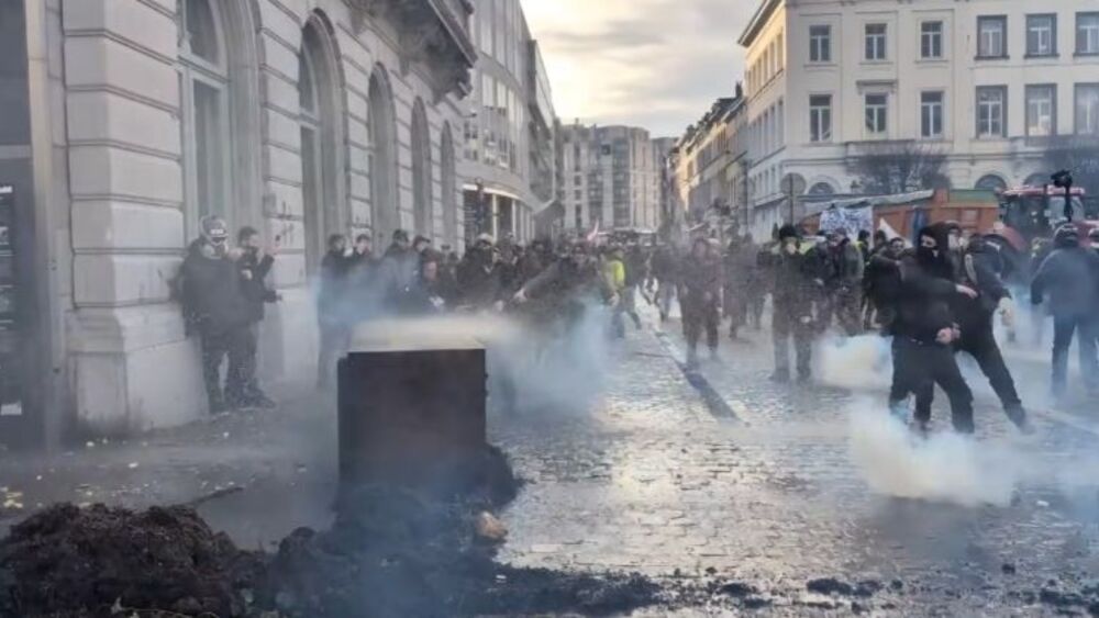 Zamieszki w Brukseli