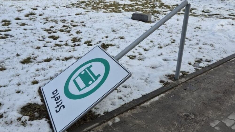 Zniszczone znaki SCT w Krakowie