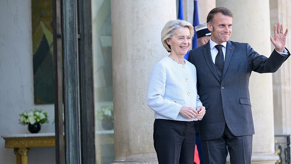 Ursula von der Leyen i Emmanuel Macron