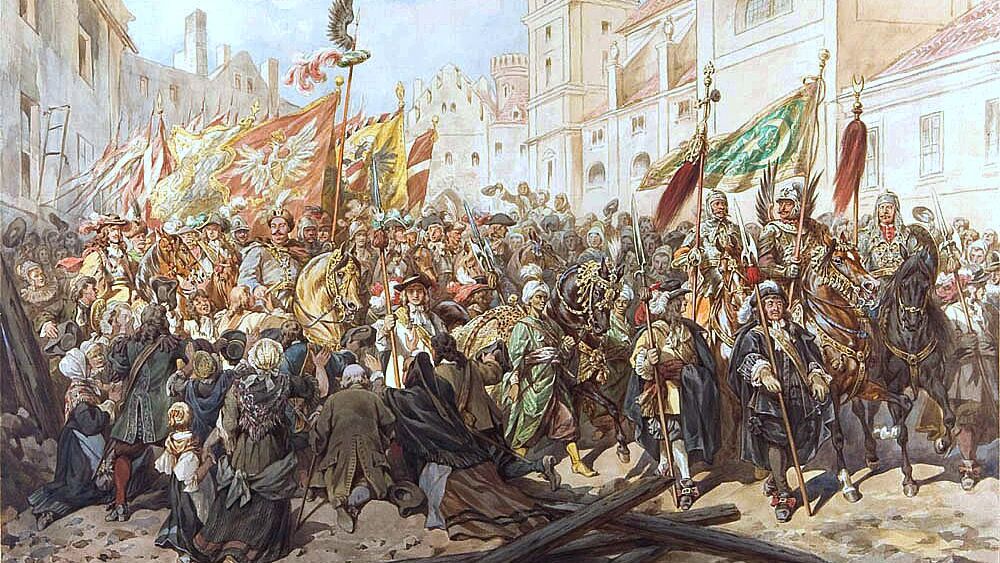 Juliusz Kossak - "Wjazd Jana III Sobieskiego do Wiednia"