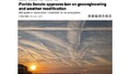 Koniec ze smugami na niebie. Senat Florydy zakazał geoinżynierii