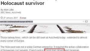 Zakłamana BBC - polscy kolejarze kolaborantami wspierającymi Holokaust