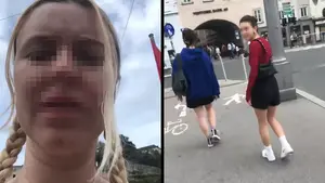 Rosjanka prowokowała Ukrainki na ulicy. Nie przewidziała jednego (WIDEO)