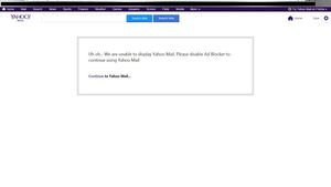 Używasz AdBlock - nie odczytasz mejla z Yahoo