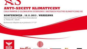 Narodowcy, Solidarność i zagraniczni goście robią ANTY-SZCZYT KLIMATYCZNY