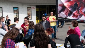 Pobity pro-lifer: Ataki zwolenników zabijania motywują nas do działania