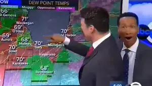 Niecodzienne odkrycie podczas prognozy pogody. Nagranie hitem sieci (WIDEO)