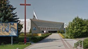 Dewastacja kościoła w Koninie