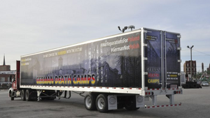 Polskie środowisko patriotyczne w Chicago przygotowało ciężarówkę z grafiką #GermanDeathCamps w związku ze zintensyfikowaną kampanią zniesławiającą Polskę