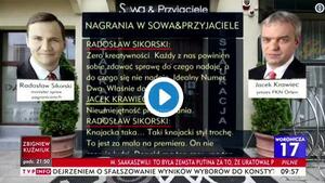 Sikorski jedzie po Schetynie. TVP Info ujawniło nowe nagrania z restauracji "Sowa i Przyjaciele"