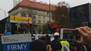 ONR nie został wpuszczony na manifestację przeciwko CETA - lewica chce mieć monopol