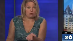 Tak dziennikarka pokazała się przed kamerami! Została zawieszona (WIDEO)