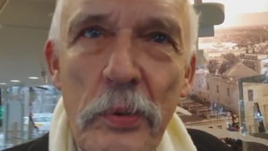 Janusz Korwin-Mikke głosi, że brytyjscy pracodawcy mają prawo zakazywać polskim pracownikom mówienia po polsku w firmie