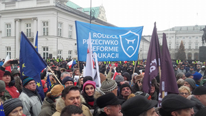 Lekcja z Michnikiem w geście protestu przeciwko reformie Zalewskiej