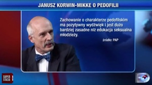 Janusz Korwin-Mikke: „Lekka pedofilia nie jest szkodliwa społecznie”
