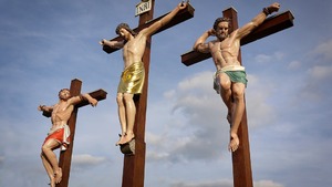 Ukrzyżowanie Jezusa. Żydzi kpią z Mesjasza - Góra Kalwaria