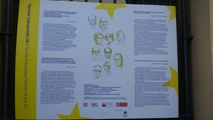 Komuniści, sowiecki agent, działaczka pro aborcyjna, mason, uhonorowani w centrum Warszawy jako założyciele Unii Europejskiej 