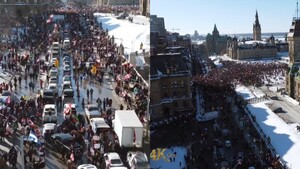 Konwój Wolności w Ottawie, premier Trudeau UCIEKA! „Simpsonowie” przewidzieli to już 23 lata temu? (FOTO+WIDEO)