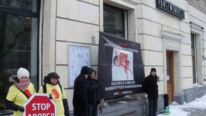 Narodowcy, pomimo mrozu bronili nienarodzonych dzieci przed feministkami! [ZDJĘCIA]